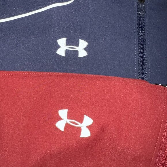Under Armour Jacket Mens Small Short Sleeve Baseball LOT OF TWO Windbreaker - Picture 10 of 12